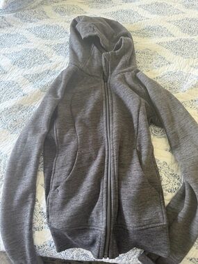 lululemon scuba zip up in gray